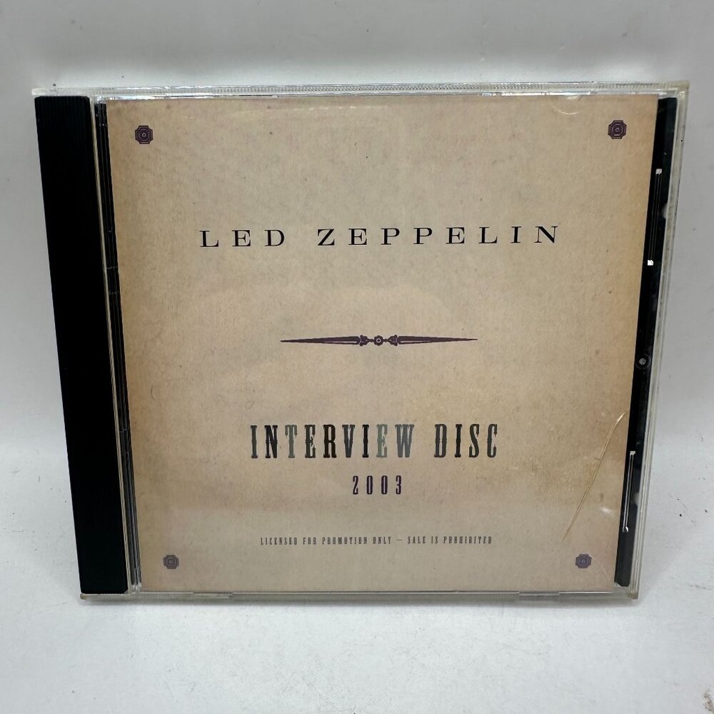 Led Zeppelin Interview Disc 2003 Promotional CD Rare Collectors Item